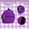 MIRJXB Desk Goose Outfits, Purple Hoodie and Backpack Set, 7 Inch Mini Desk Goose Clothes, Fall Themed Decor for Gooses Lovers and Coworkers view 4
