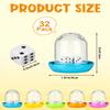 32 Pack Mini Dice Cup Set, Plastic Colorful Shaker Cups with 6 Sided Dice, Shaker Dice Game Desk Toys Bulk for Classroom Rewards Treasure Box Goodie Bag Stuffers Party Favors Gifts view 2