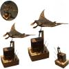 Electric Bionic Manta ray Ornament,Upgraded Version of The Bionic Devil Fish Swimming Posture, A Unique Handmade Gift, Ideal for Placement on A Table, at Home, or in The Office (1 Piece) (2pcs) view 1
