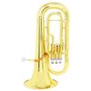 Bb Flat Euphonium Brass Instrument  3-Valve Baritone Horn with Case & Back Straps  Ideal for Beginners & Brass Band Performances  Durable & Portable view 1