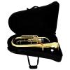 Bb Flat Euphonium Brass Instrument  3-Valve Baritone Horn with Case & Back Straps  Ideal for Beginners & Brass Band Performances  Durable & Portable view 4