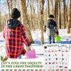 Hoolerry 30 Pcs Scavenger Hunt for Kids Road Trip Game Car Spring Summer Wedding Scavenger Hunt Cards Travel Activities Camping Games Outdoor Indoor Seek Activity for Kids Adults (Winter) view 4