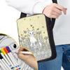 YDTOADDIT Color Your Own Message Bag for Girls Cute Cat DIY Hand Painted Crossbody Bag with 8 Markers view 2