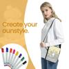 YDTOADDIT Color Your Own Message Bag for Girls Cute Cat DIY Hand Painted Crossbody Bag with 8 Markers view 4