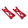 Aluminum Rear Suspension Arms for 1/24 Lo-si Micro B Micro-T Upgrades Parts Rc Car 2WD Buggy RTR LOS00007 Replace(Silver) view 3