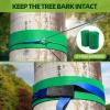 Dollate Zipline for Backyard Kids and Adults: 120FT Up to 400 lbs Quick Tighten Zipline Kits for Outdoor,Updated Removable Design Trolley,Thickened Seat,Safety Harness view 3
