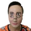 Mqhxellw Premium Horror Mask with 4 Eyes, Scary Ghost Face Mask for Halloween Christmas Party view 1