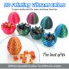 4pcs DND dice 3D Printed Dragon Egg (Four Dazzling Colors-B) view 3