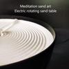 OSPSHPG Garden Zen Self Rotating Sandscrape Tray, Electric Meditation Sand Tray, Speed 3 Turns/min, 11.8 in Sand Tray, Does Not Contain Fine Sand, for Meditation Relieve Stress, Relieve Anxiety view 3