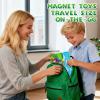Axirata 60PCS Mini Magnetic Blocks Travel Set for Kids, Mini Magnetic Tiles Building Cubes with Portable Iron Box, STEM Learning Sensory Toy for Toddler Boys Girls Age 3-5 4-8 8-12+ view 2