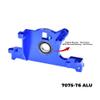Aluminum 7075-T6 Alloy Bearing Motor Mount for Traxxas 1:8 Jato 4X4 / 1:10 Rustler 4X4 / Ford Fiesta ST Rally/Slash 4WD Upgrade Parts - Blue view 2