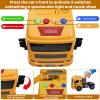 3-in-1 Excavator Bulldozer Engineering Semi-Truck Toy Set for Boy Gift Age 3 4 5 6 7 Large Transport Vehicle Road Trailer Truck Loader Kids Play Inertia Construction Toy Toddlers Digger Sound Light view 2