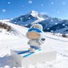 MOFABIA Clothes for 17cm Doll, 5 pcs Set Doll's Outfits Luxury Sports Skiing Shirt Pants Glasses Ski Boots Accessories Fashion Stylish Adorable Dolls Clothes (No Doll) (Luxury Skiing Blue) view 3