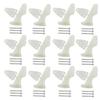 12Sets Nylon Control Horns 3 Holes Positions L20W14H29mm Control Horn for RC Airplane KT Model Plane Parts Accessories with M2x20mm Screws view 1