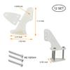 12Sets Nylon Control Horns 3 Holes Positions L20W14H29mm Control Horn for RC Airplane KT Model Plane Parts Accessories with M2x20mm Screws view 2