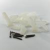 12Sets Nylon Control Horns 3 Holes Positions L20W14H29mm Control Horn for RC Airplane KT Model Plane Parts Accessories with M2x20mm Screws view 3