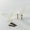 12Sets Nylon Control Horns 3 Holes Positions L20W14H29mm Control Horn for RC Airplane KT Model Plane Parts Accessories with M2x20mm Screws view 4
