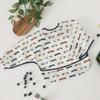 Tiny Twinkle Long Sleeve Bib for Babies & Toddlers | 2-Pack Waterproof Smock Bib for Eating | Machine Washable & Mess-Proof Feeding Essentials | Newborn Shower Gift (Cars,Flags,6-24M) view 4
