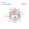 Aluminum Alloy XL 22Teeth Transmisson Pulley Keyway 3x1.4mm/4x1.8/5x2.3 BF/K XL-22T Pulley Clamp Type 11mm Width(BF Type 14mm) view 4