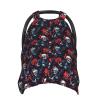 Rock Skull Guitar Rose Print Baby Car Seat Covers, Breathable Nursing Cover Breastfeeding Cover, Stroller Covers, Multi-use Infant Carseat Canopy, Baby Boys Girls Newborn Essentials view 1