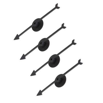 4Pcs Spinner Game Engaging Board Arrow Set Home and School Party Spinners Plastic Craft with Suction Cup Board Games Accessories (Black)