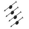 4Pcs Spinner Game Engaging Board Arrow Set Home and School Party Spinners Plastic Craft with Suction Cup Board Games Accessories (Black) view 1