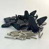 12 Sets Nylon Control Horns L20W14H29mm 3 Holes Positions for RC Airplane KT Model Plane DIY Parts Accessories with M2x20mm Screw view 3