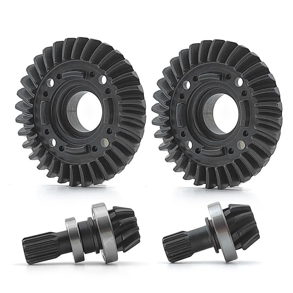 AMZRC 1.6Mod 10-32T Spiral Cut Front Rear Diff Ring Pinion Gear Set 7790 7791 7792 Fit Traxxas XRT 8S or Uitlmate Rc Car Upgrade Part
