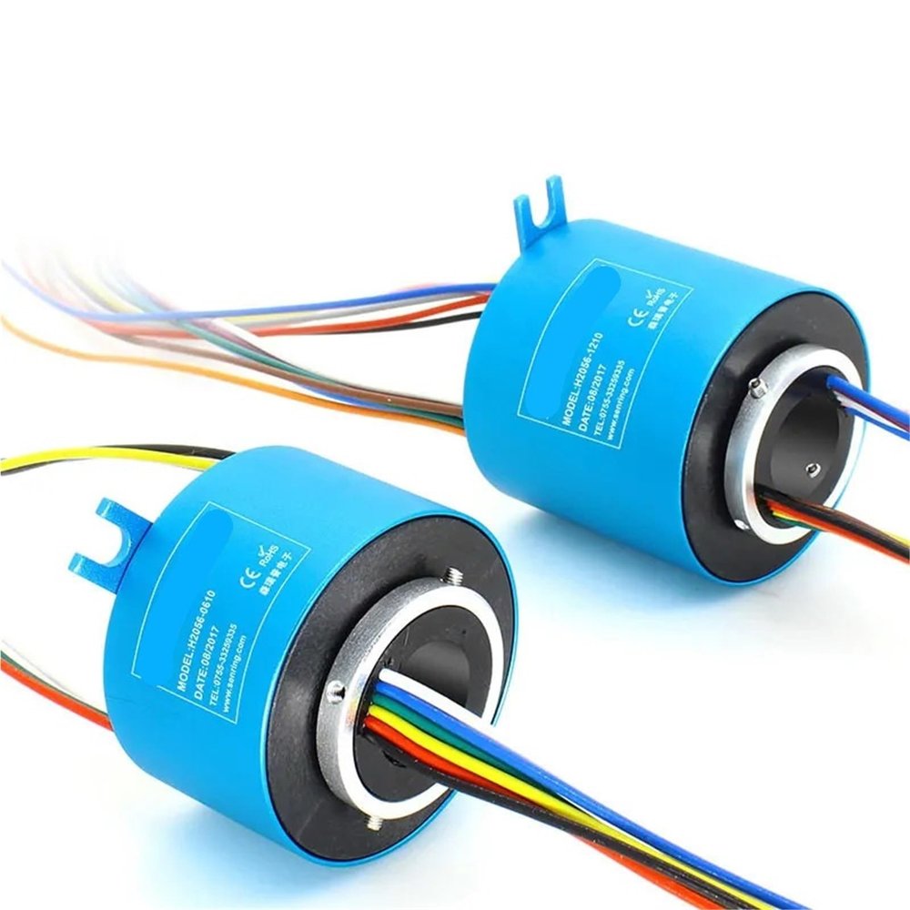 1pc 6/12 Circuits Models 20mm Through-bore Slip Ring With Compact OD 56mm Precious Metal Contacts(20X56mm 12CH 10A)