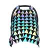 Triangle Grid Print Baby Car Seat Covers, Breathable Nursing Cover Breastfeeding Cover, Stroller Covers, Multi-use Infant Carseat Canopy, Baby Boys Girls Newborn Essentials view 1