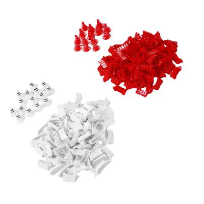 POENVFPO RC Car Drift Track Set, ABS RC Car Field Fence Set with 30 Cones, for 1/14 1/16 1/18 1/24 1/28 Model, Indoor Outdoor Racing, White Red