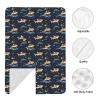 Orange Cartoon Shark Print Baby Car Seat Covers, Breathable Nursing Cover Breastfeeding Cover, Stroller Covers, Multi-use Infant Carseat Canopy, Baby Boys Girls Newborn Essentials view 3