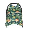 Cartoon Dinosaur Print Baby Car Seat Covers, Breathable Nursing Cover Breastfeeding Cover, Stroller Covers, Multi-use Infant Carseat Canopy, Baby Boys Girls Newborn Essentials view 1
