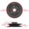 Caltric Deck Pulley Compatible with Bad Boy Pup and Lightning 48in 2010 / Pup Lightning 52in 2010-2011 / Raider 36in 2024 / Raider 48in 2024-2025 view 4