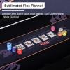 Foldable Poker Table with Collapsible Legs and Built-in LED Lights for Casino-Style Home Games view 2
