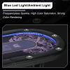 Foldable Poker Table with Collapsible Legs and Built-in LED Lights for Casino-Style Home Games view 3