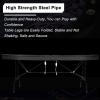 Foldable Poker Table with Collapsible Legs and Built-in LED Lights for Casino-Style Home Games view 4