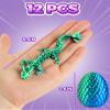12PACK 3D Printed Dragon Eggs, Mini Mystery Crystal Dragon 3D Printed Toy for Easter Basket Stuffers and Essentials, Easter Toys & Decor view 2
