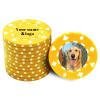 30-500 PCS Casino Grade Personalized Casino Chips for Poker Games 11 Grams Custom Clay Poker Chips with Logo or Design 40MM Customized Metal Poker Chips Bulk Custom Golf Ball Makers Chips (Yellow) view 1