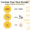 30-500 PCS Casino Grade Personalized Casino Chips for Poker Games 11 Grams Custom Clay Poker Chips with Logo or Design 40MM Customized Metal Poker Chips Bulk Custom Golf Ball Makers Chips (Yellow) view 3