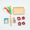 1 12 Scale Dollhouse Furniture Miniature Accessories Baking Tools,1/6 Mini Dollhouse Accessories which Including Rolling Pin,Cake Mold,Cream for Dollhouse Kitchen and Decoration view 2