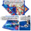 YangkoStar 24" Flow Star | Flowstar Spinning Cloth for All Skill Levels | Easy to Spin & Do Tricks | Flow Toy for Juggling, EDM, Festival, Rave Party (Psychedelic Feathers) view 3