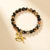 Gowvvxu Horse Bracelet with Natural Stone Beads Horse Jewelry for Women With Gift Card, Ideal equestrian Lover Gifts (OrangeBlack) view 2