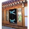 WHJSSF Happy little plane Printed Door curtain partition splicing privacy protection suitable for kitchen, bathroom, room 34x56in view 2