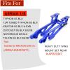 Aluminum Rear Wing Mount Set for Arrma V5 Version 6S 1/8 Kraton/Notorious/Typhon, AR320347 Heavy Duty Rear Wing Bracket,Rear Wing Support HD Brace Hops Up Upgrade Part-Blue view 2