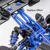 Aluminum Rear Wing Mount Set for Arrma V5 Version 6S 1/8 Kraton/Notorious/Typhon, AR320347 Heavy Duty Rear Wing Bracket,Rear Wing Support HD Brace Hops Up Upgrade Part-Blue view 3