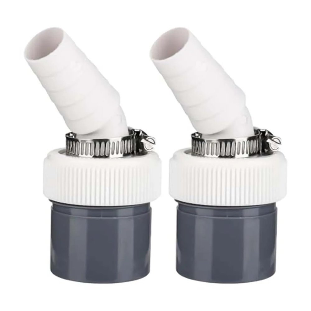 2Pcs Washing Machine Drain Adapter Input Diameter 18-24MM and Pipe Diameter 40MM Clamp PVC Dishwasher for Major Appliances