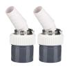 2Pcs Washing Machine Drain Adapter Input Diameter 18-24MM and Pipe Diameter 40MM Clamp PVC Dishwasher for Major Appliances view 1