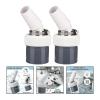 2Pcs Washing Machine Drain Adapter Input Diameter 18-24MM and Pipe Diameter 40MM Clamp PVC Dishwasher for Major Appliances view 2