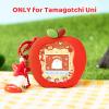 BUBBLELOGUS Apple Bubble Protective Case for Tamagotchi Uni - Soft TPU Silicone Cover with Faceplate & Charms Set, Anti-Scratch & Waterproof (Red) view 2